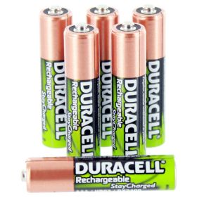 Duracell AAA NiMH 800mAh HR03 Rechargeable StayCharged 1.2V Batteries - 12 Pack Bulk