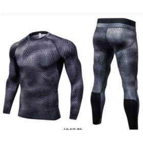 Men's Casual And Comfortable Compression Muscle Gym Shorts (Option: Snakes-L-Long)
