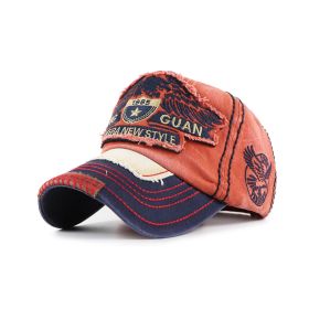 Wash and make old sun protection baseball cap (Option: Dark Blue-60cm)