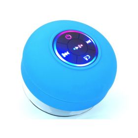 BTS07 Large Suction Cup Waterproof Bluetooth Audio With Light (Option: Blue)