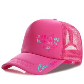 Men's Casual Baseball Cap (Option: Pink)