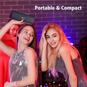 Zealot S55 SoundBox Touch Control Wireless Speaker 10W Portable Wireless Speakers Stereo Sound Box With Bass And Built-in Mic; Christmas Gift For (Color: Blue)