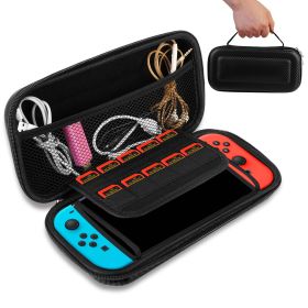 Portable Carry Case for Nintendo Switch Console Protective Hard EVA Case Shell Pouch (Color: Black, size: One size)