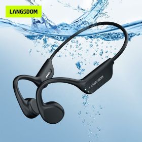 IPX8 Waterproof Headset Swimming Bluetooth Headphones With 32G TF Card Sports Wireless Earbuds Stereo Bone Conduction Earphone (Option: 1Pc)